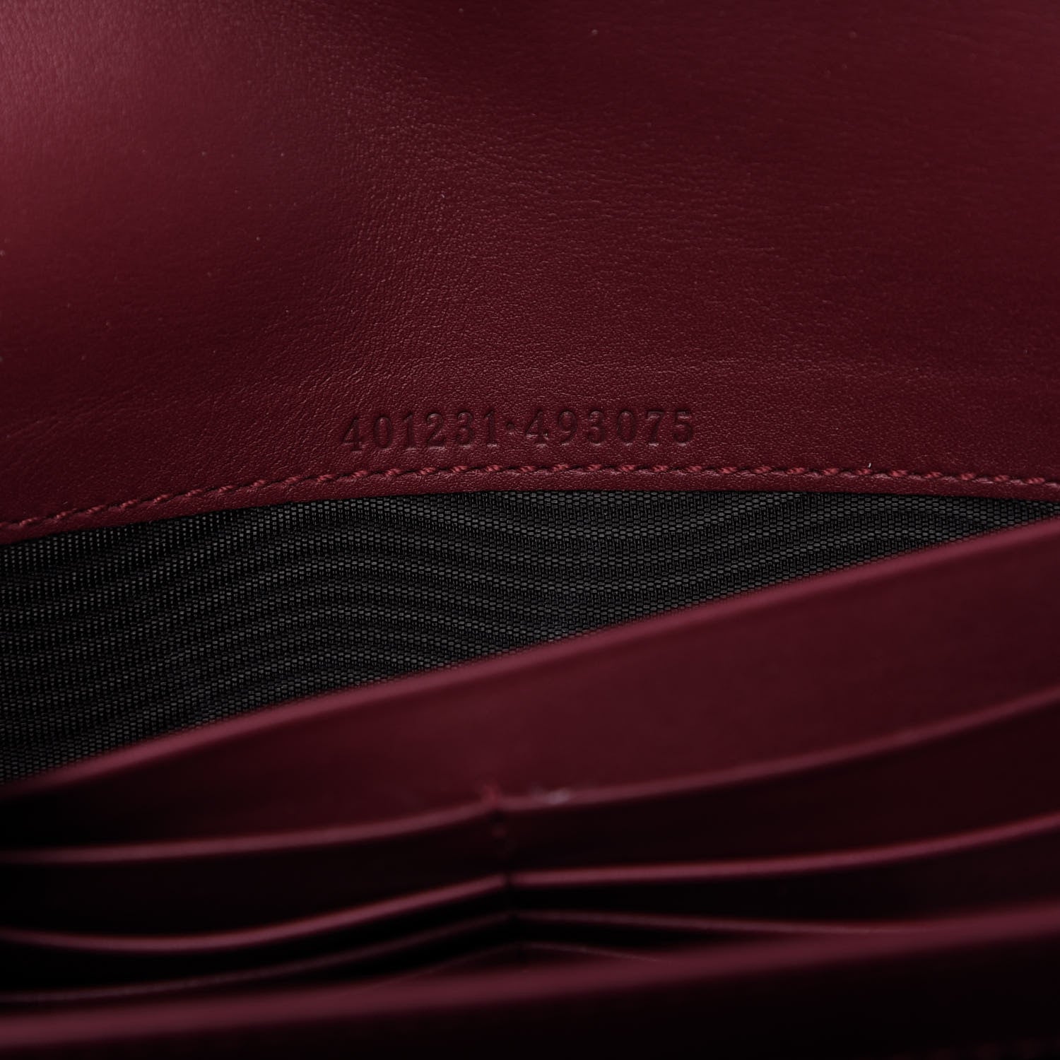 Gucci Velvet GG Monogram Mini Dionysus Chain Wallet Red Cipria 9 of 9