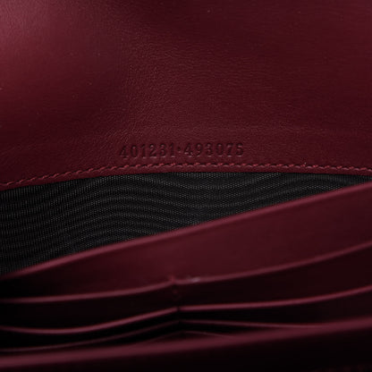 Gucci Velvet GG Monogram Mini Dionysus Chain Wallet Red Cipria 9 of 9