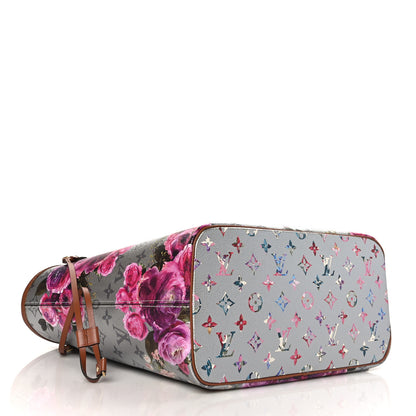 Louis Vuitton Metallic Monogram LV Garden Neverfull MM Silver 4 of 8