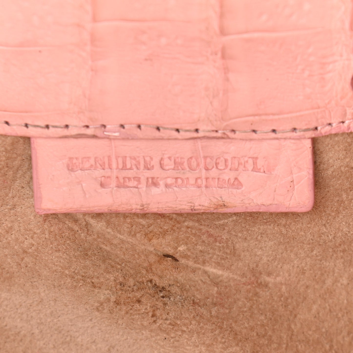 Crocodile Backpack Pink
