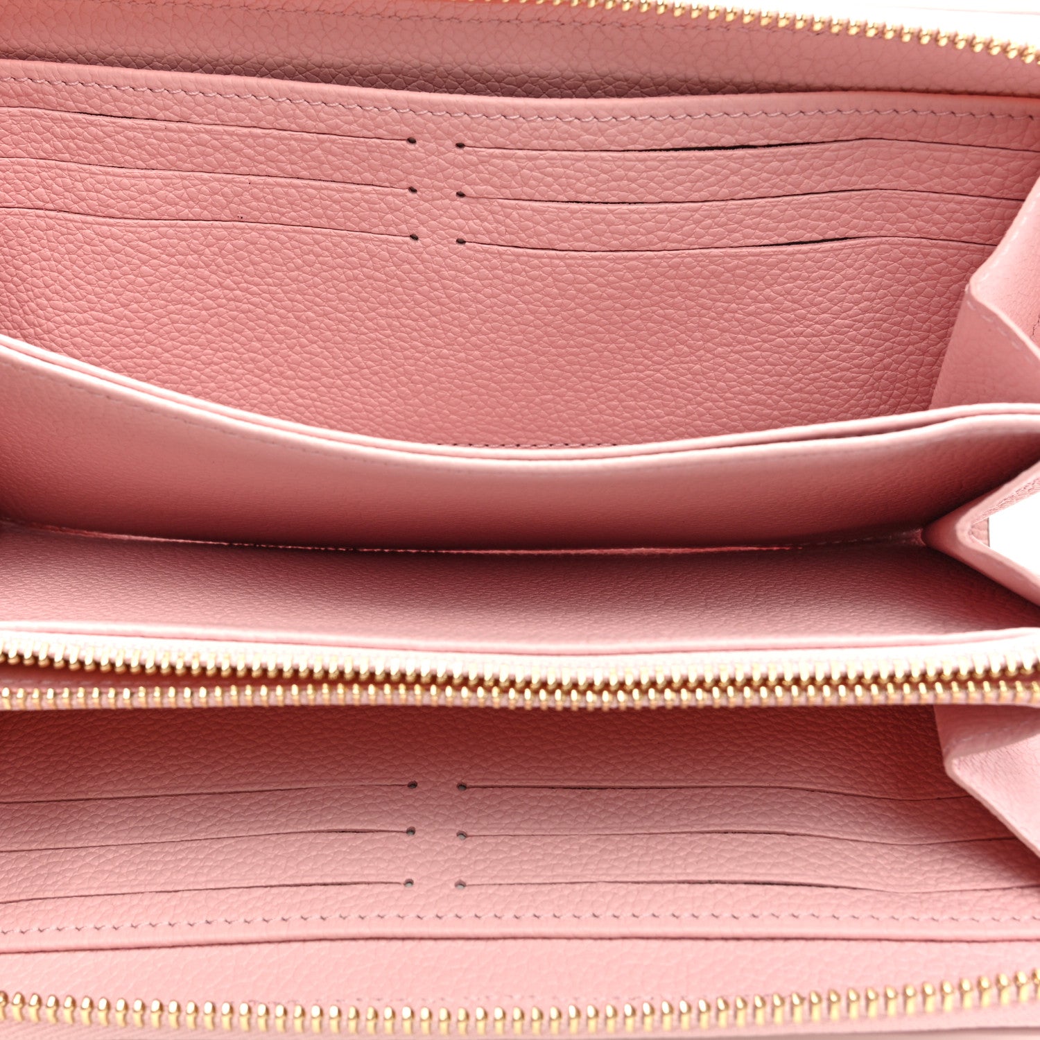 Louis Vuitton Empreinte Monogram Giant Broderies Zippy Wallet Pink Creme 5 of 6