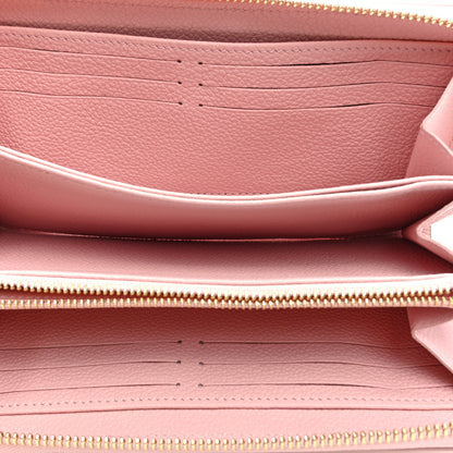 Louis Vuitton Empreinte Monogram Giant Broderies Zippy Wallet Pink Creme 5 of 6