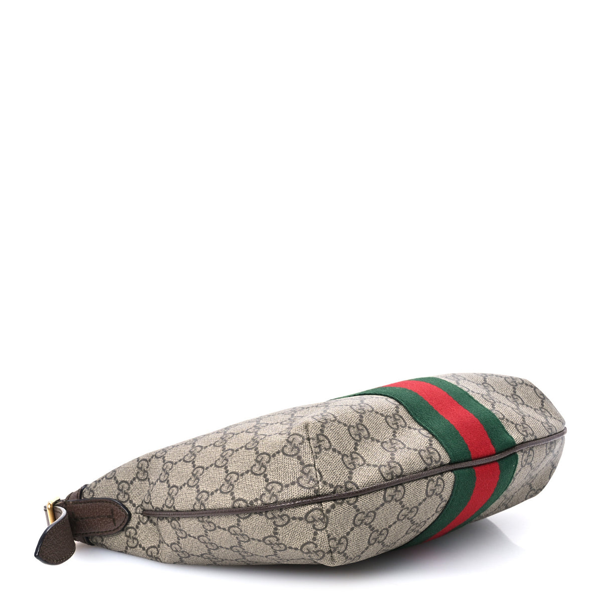 Gucci GG Supreme Monogram Web Small Ophidia Half Moon Hobo Brown 3 of 10