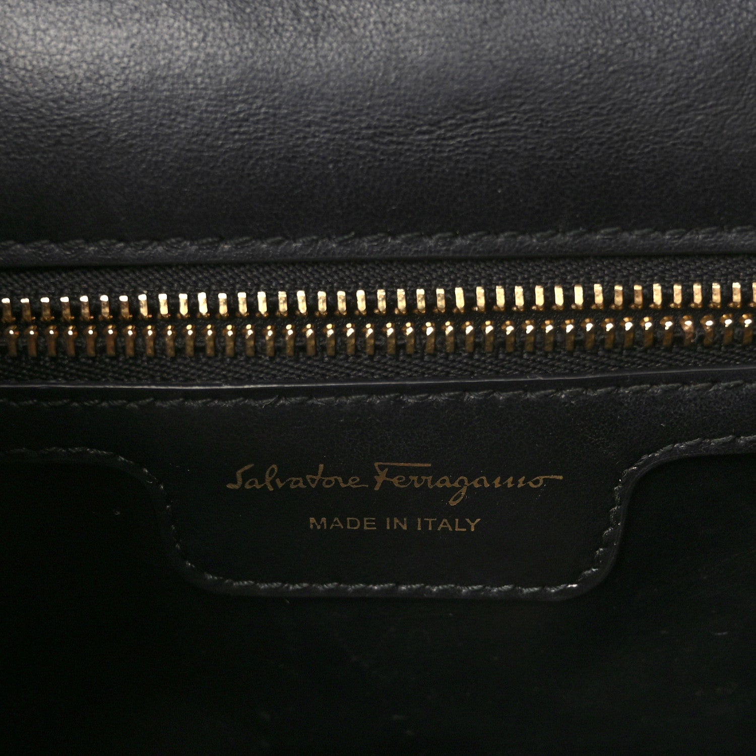 Salvatore Ferragamo Calfskin Quilted Gancini Flap Bag Black 7 of 11