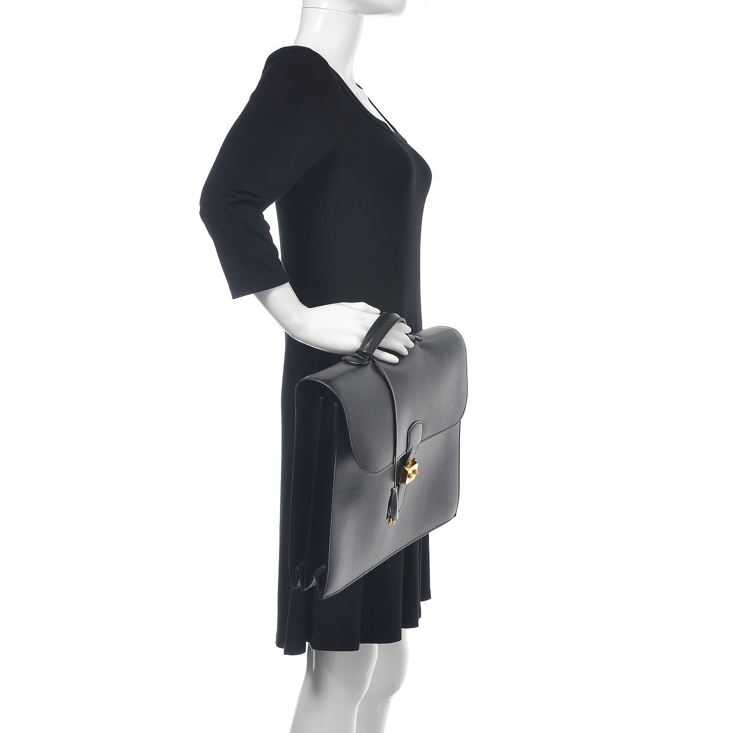 Hermes Box Sac a Depeche 38 Briefcase Black 2 of 17
