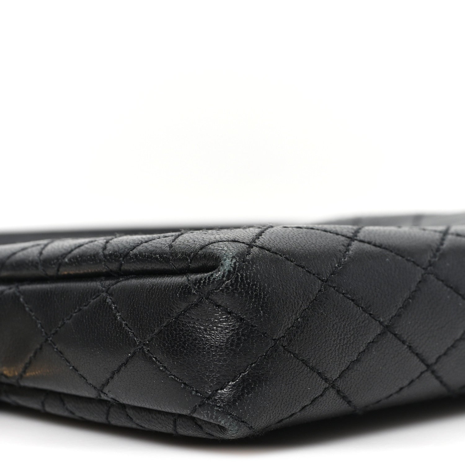 Saint Laurent Lambskin Quilted Gaby Zipped Pouch Black 8 of 10