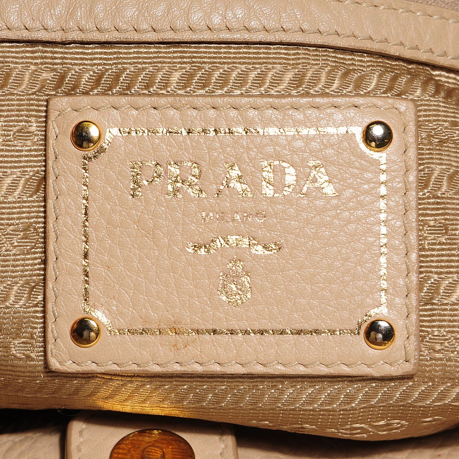 Prada Vitello Daino Side Pocket Hobo Sabbia 6 of 11