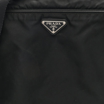 Prada Tessuto Nylon Flat Messenger Bag Black 6 of 8