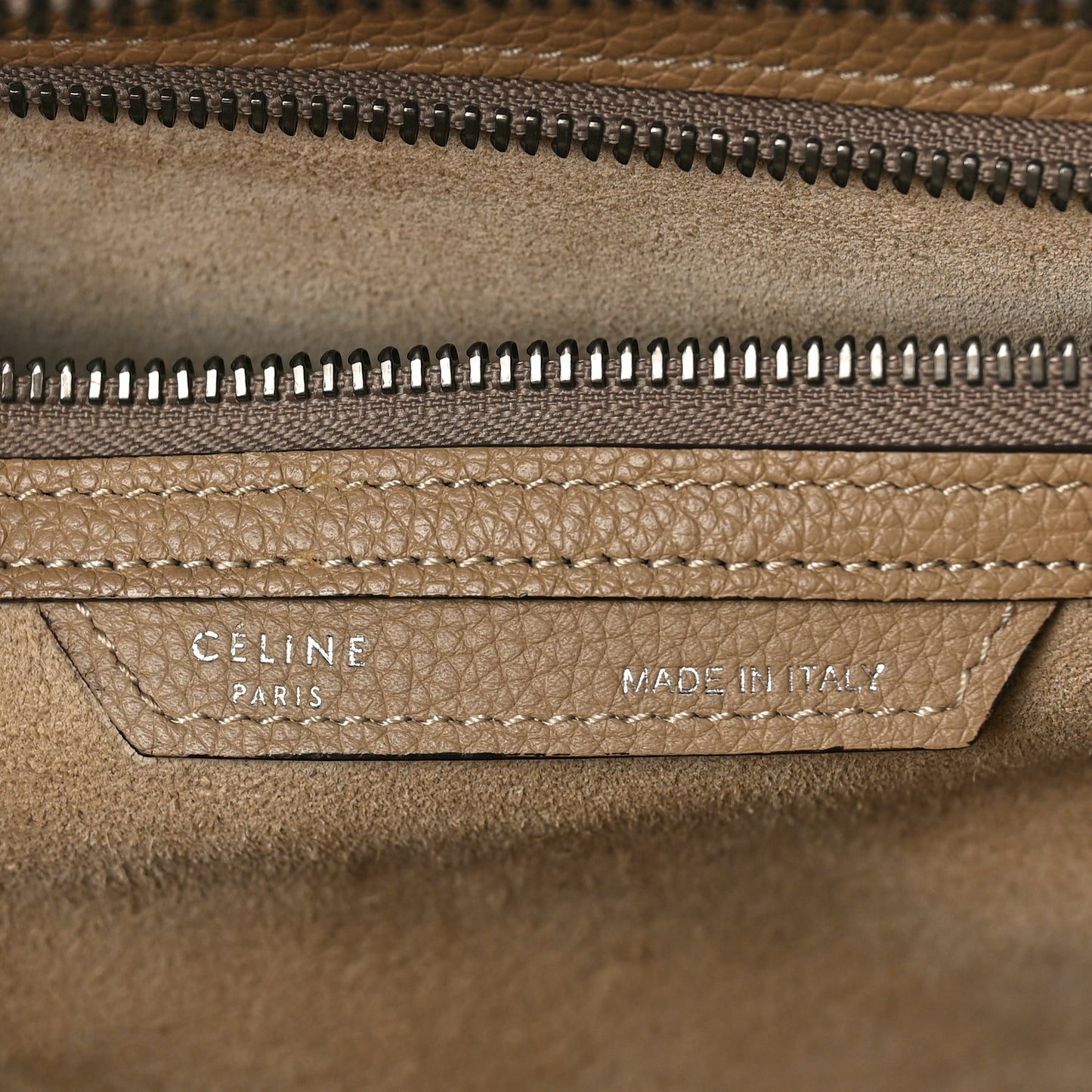 Drummed Calfskin Mini Luggage Dune