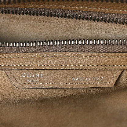Celine Drummed Calfskin Mini Luggage Dune 6 of 14