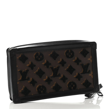 Louis Vuitton Monogram Tuffetage Soft Trunk Clutch Black 2 of 4