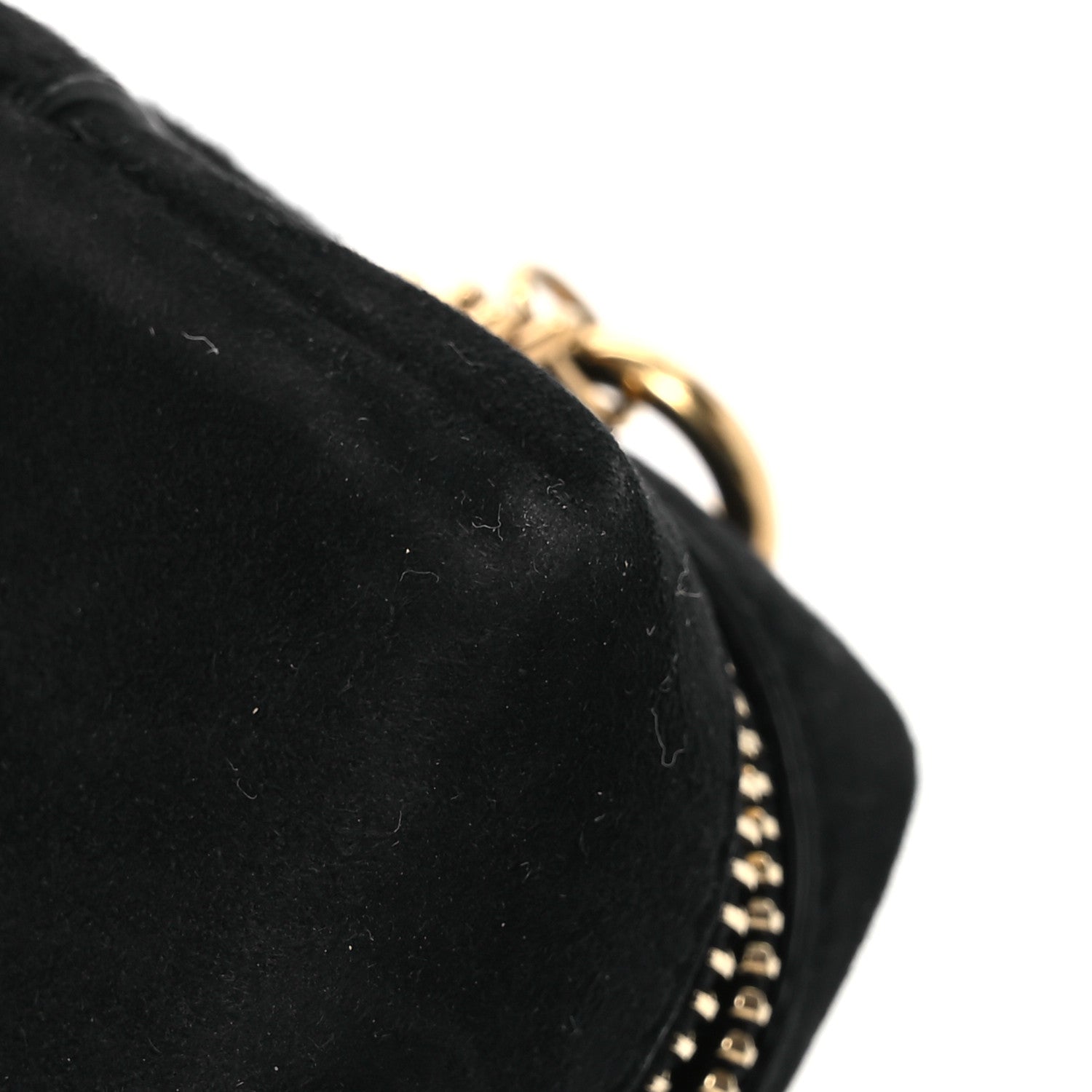 Saint Laurent Suede Lambskin Jaime Cube Charm Keychain Black 7 of 9