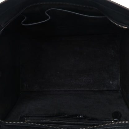 Celine Drummed Calfskin Mini Luggage Black 5 of 11