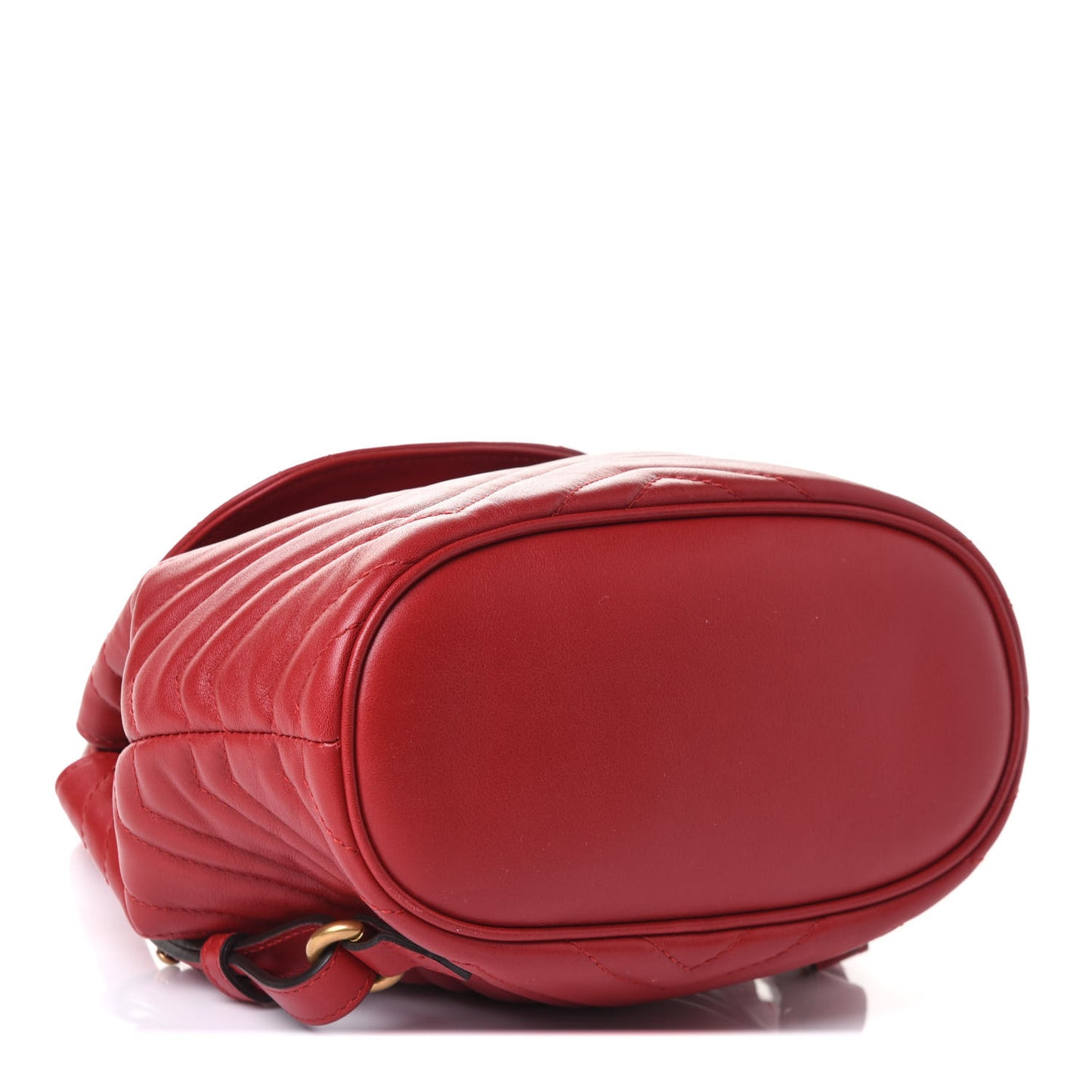 Calfskin Matelasse GG Marmont Flap Backpack Hibiscus Red