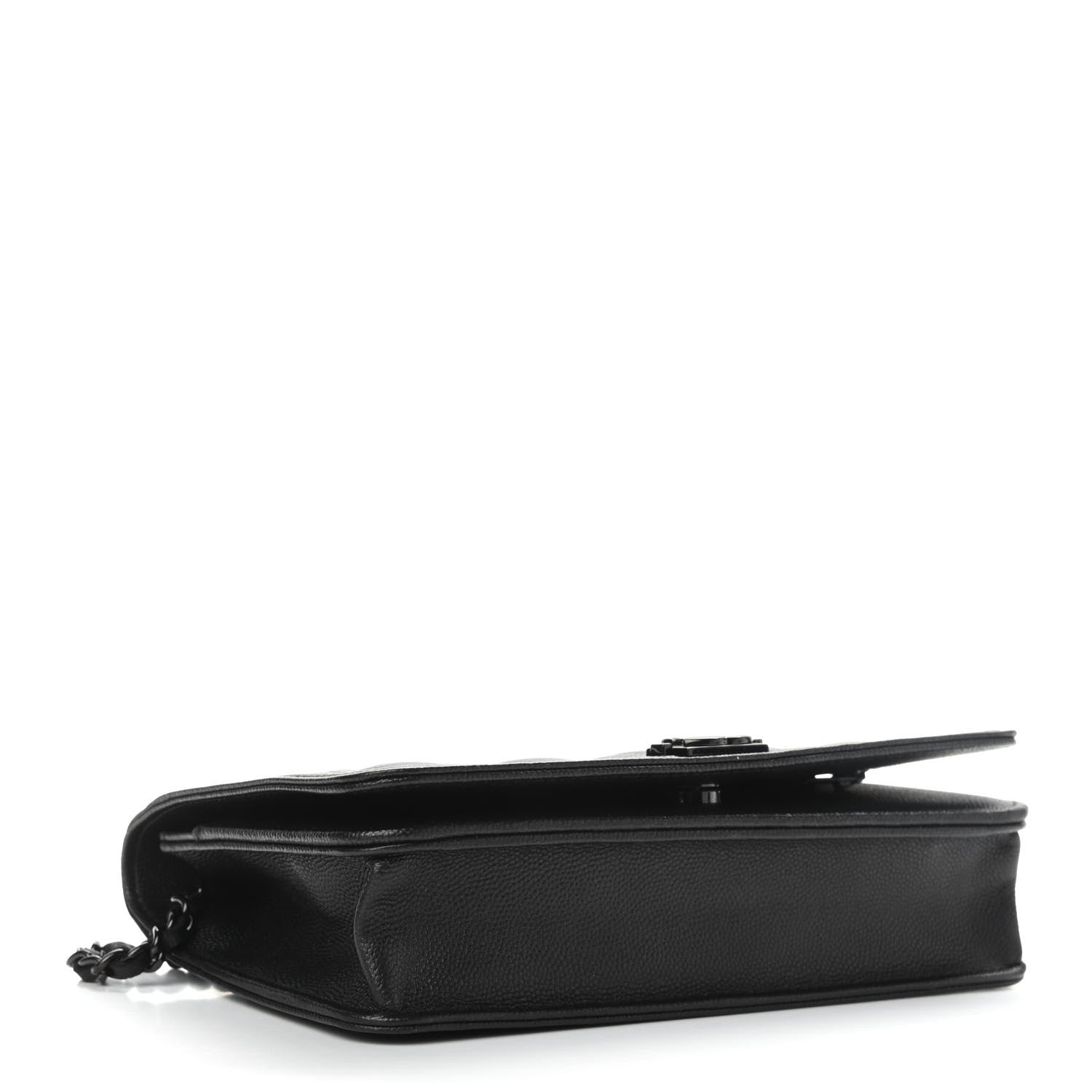 Chanel Caviar Quilted Boy Wallet On Chain WOC So Black 4 of 11