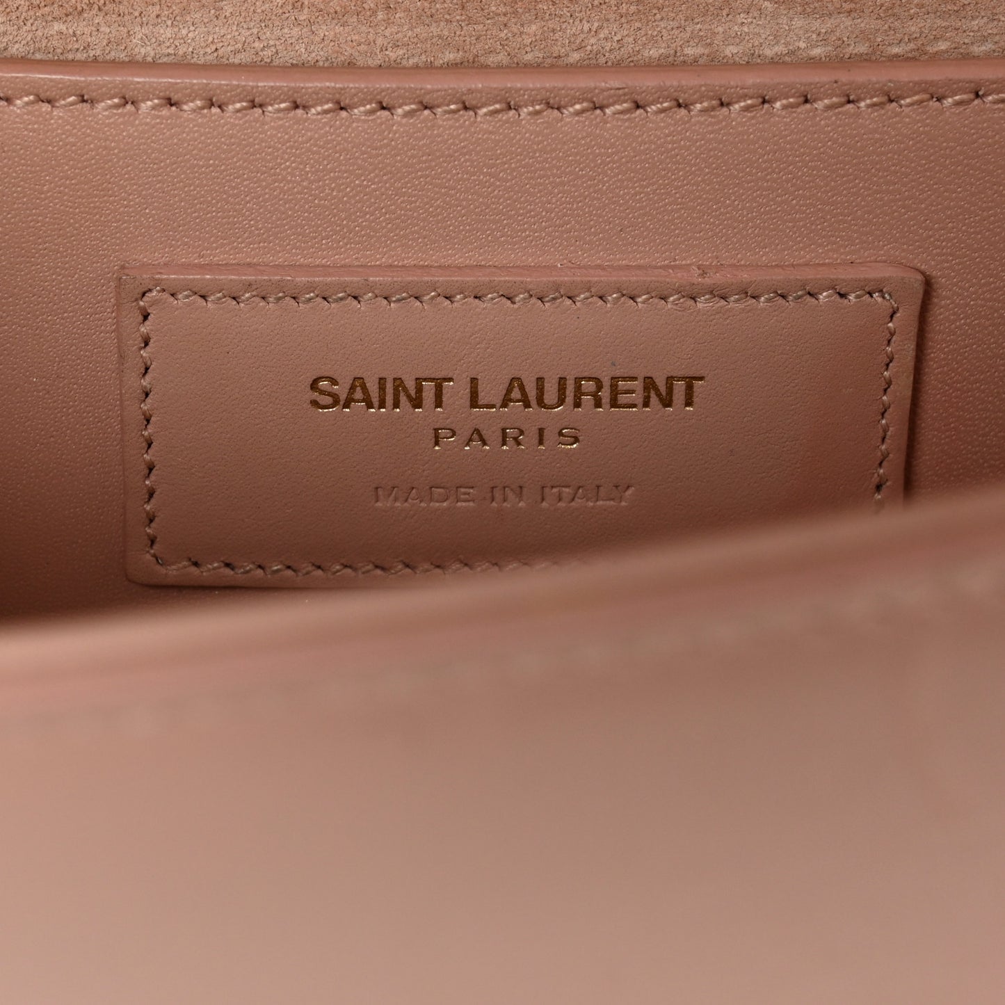 Calfskin Classic Monogram Tassel Clutch Pale Blush