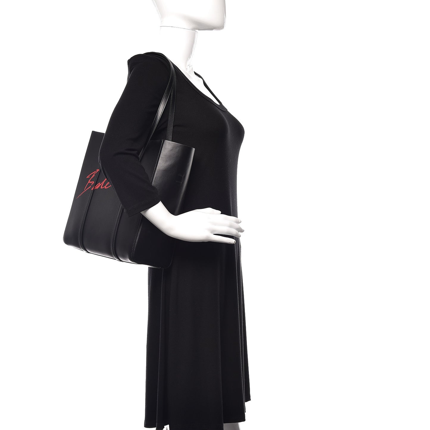 Supple Calfskin Signature Logo XS Everyday Tote Black