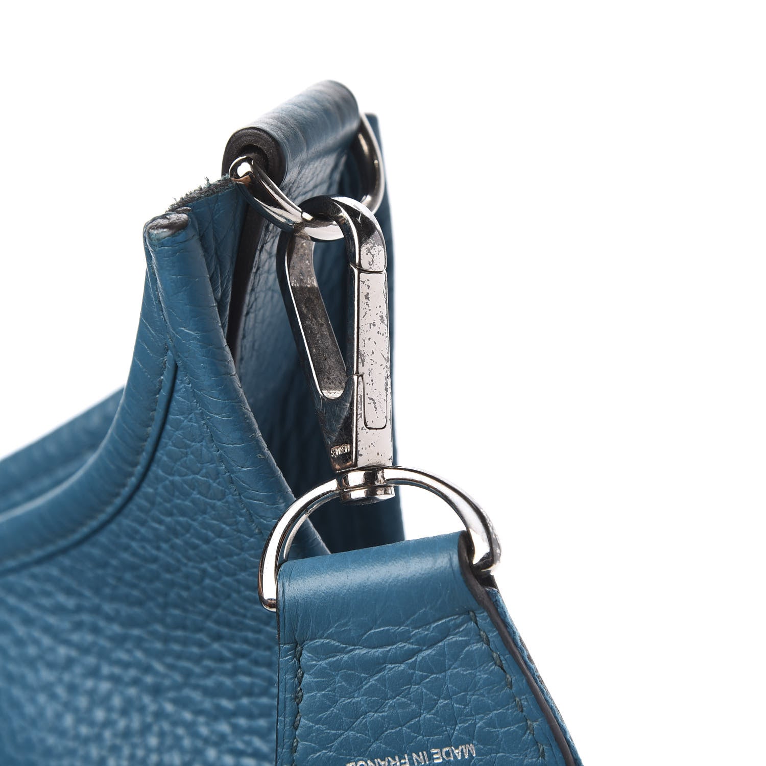 Hermes Taurillon Clemence Evelyne III GM Bleu Izmir 12 of 13