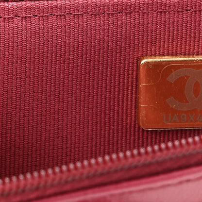 Chanel Lambskin Quilted Pick Me Up Wallet On Chain WOC Burgundy 8 of 12