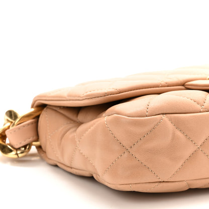 Chanel Lambskin Quilted Small CC Funky Town Flap Beige 9 of 10