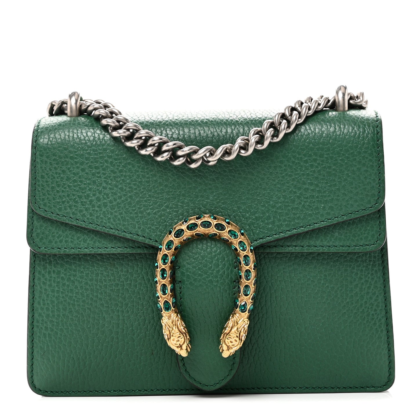 Calfskin Mini Dionysus Shoulder Bag Emerald