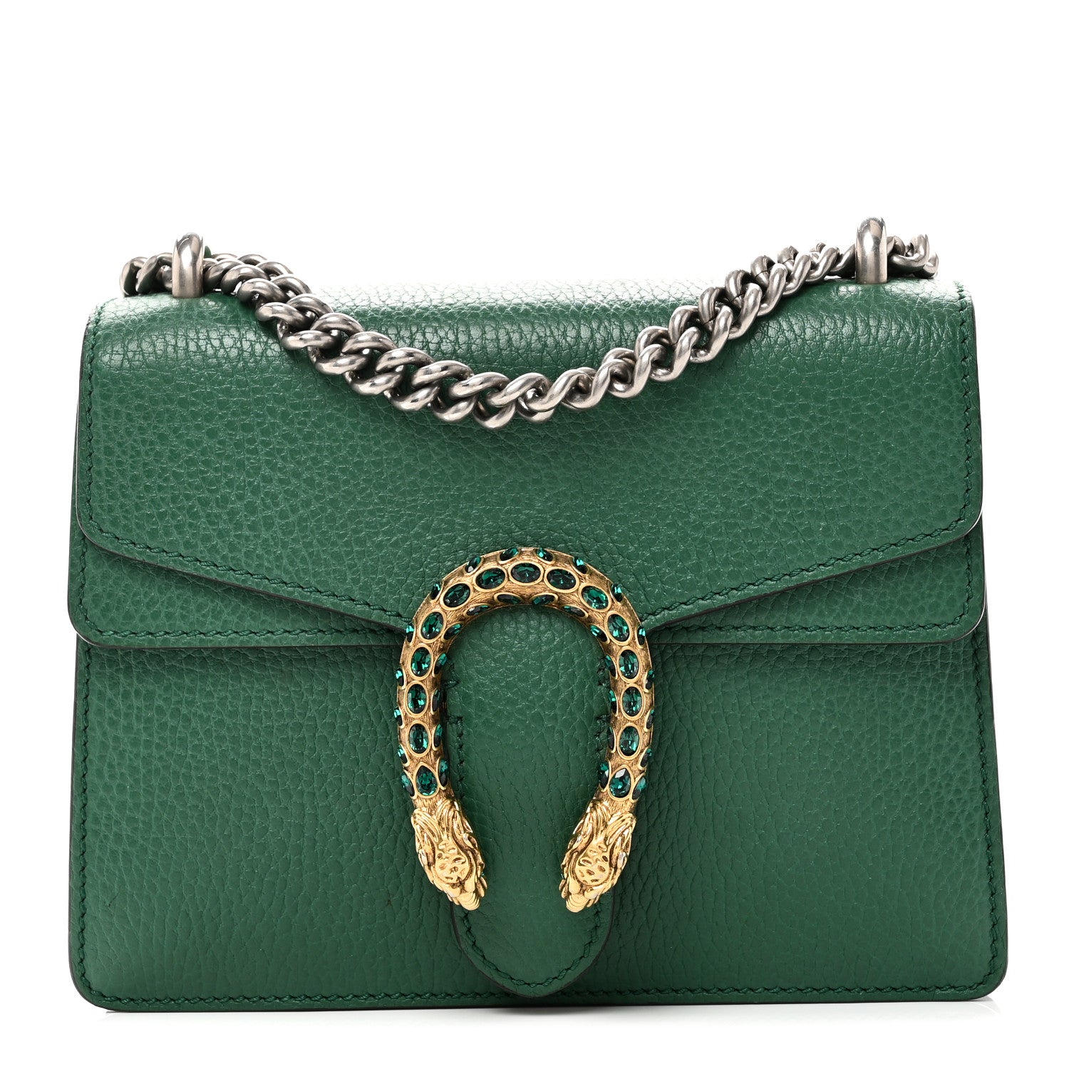 Gucci Calfskin Mini Dionysus Shoulder Bag Emerald 1 of 10