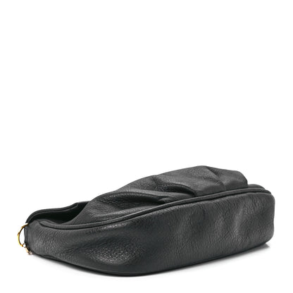 Fendi Vitello Flamingo Fendista Pouchette Crossbody Black 4 of 12