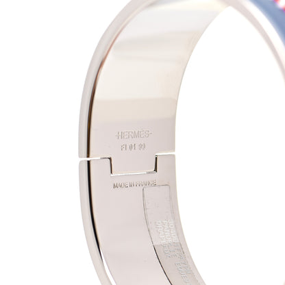 Hermes Enamel Panoplie Equestre Wide Clic Clac H Bracelet PM Drapeaux 5 of 6