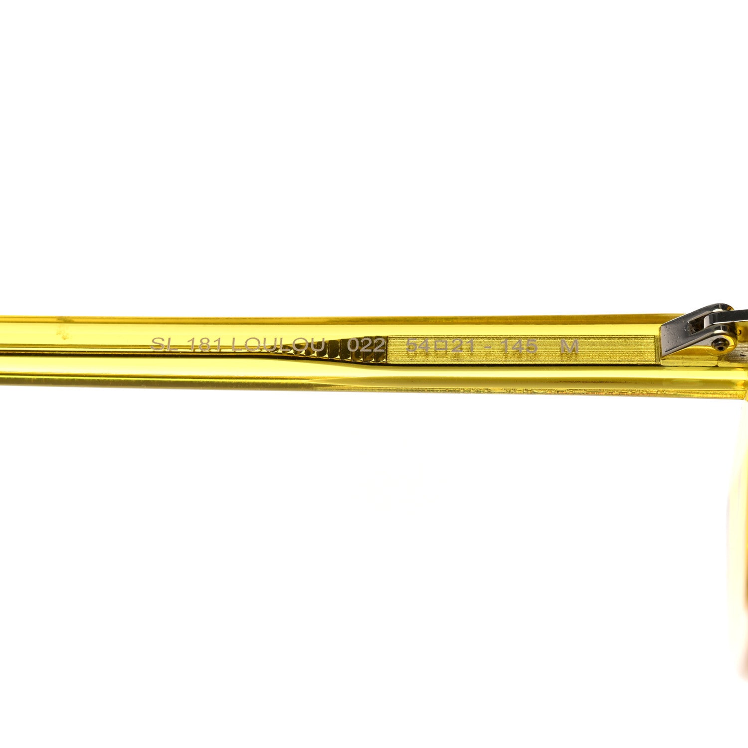 Saint Laurent Acetate Heart Frame Loulou SL181 Sunglasses Yellow 6 of 9