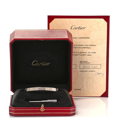 Cartier 18K White Gold LOVE Bracelet 18 6 of 6