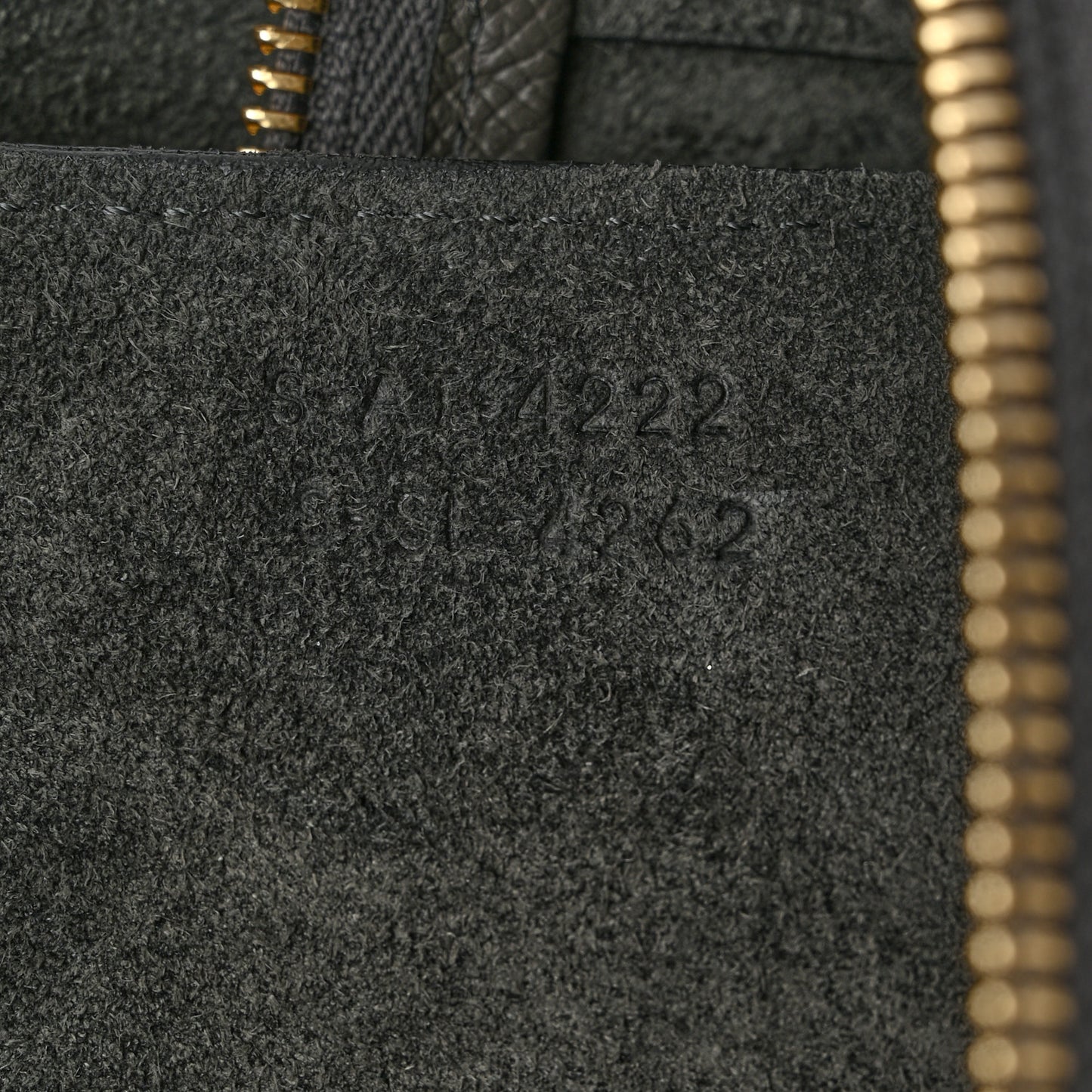 Grained Calfskin Micro Belt Bag Grey