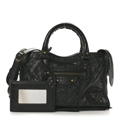 Balenciaga Agneau Classic Gold Hardware Nano City Black 3 of 12