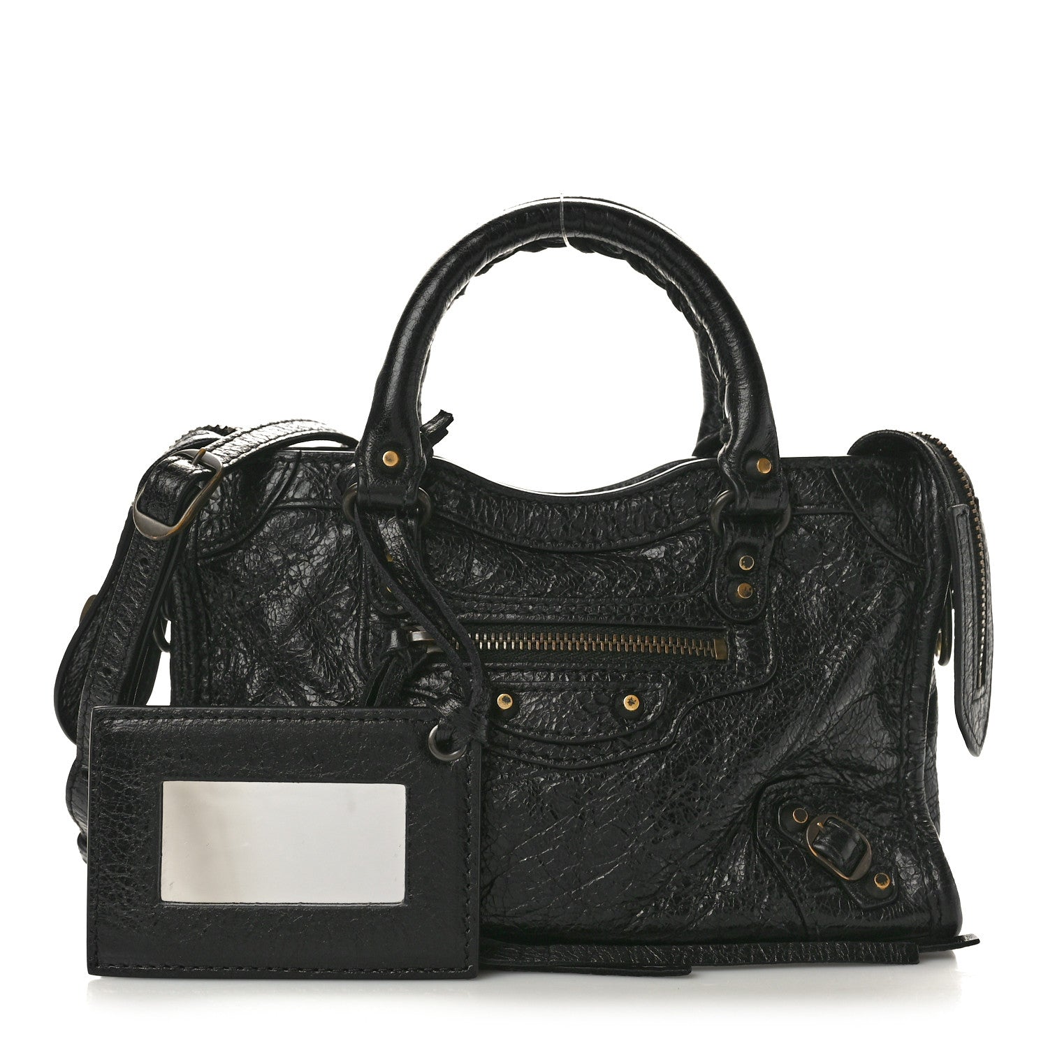 Balenciaga Agneau Classic Gold Hardware Nano City Black 3 of 12