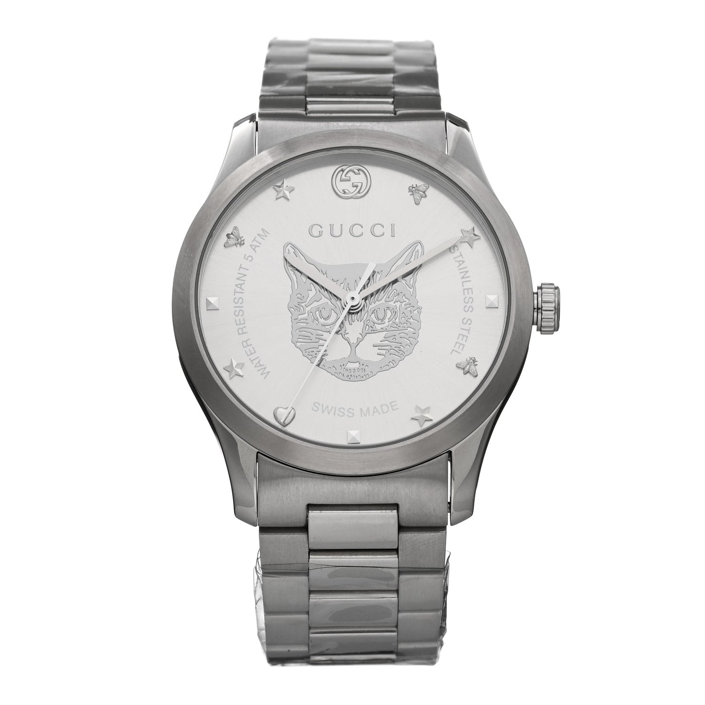 Stainless Steel 38mm G-Timeless Cat Quartz Watch