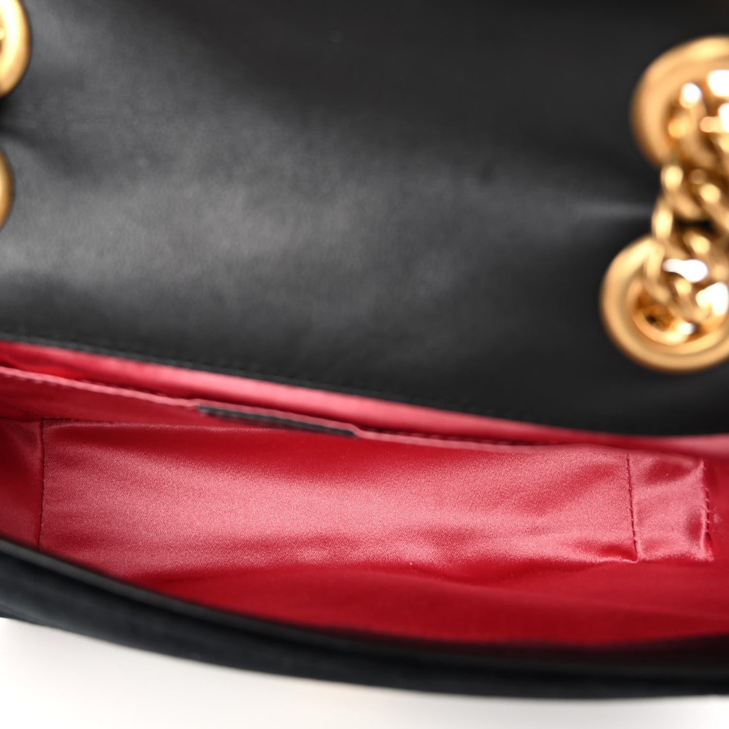 Velvet Matelasse Mini GG Marmont Shoulder Bag Black