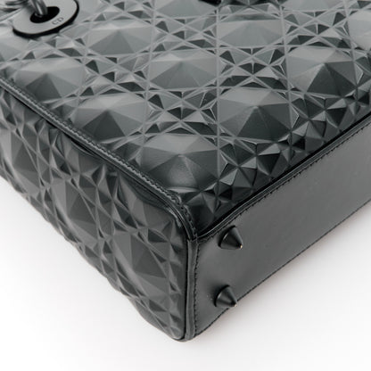 Christian Dior Calfskin Cannage Diamond Small My ABCDior Lady Dior Black 10 of 13