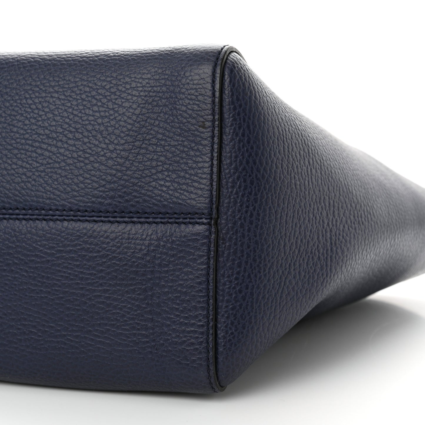 Dollar Calfskin Small Swing Tote Classic Marine Deep Cobalt