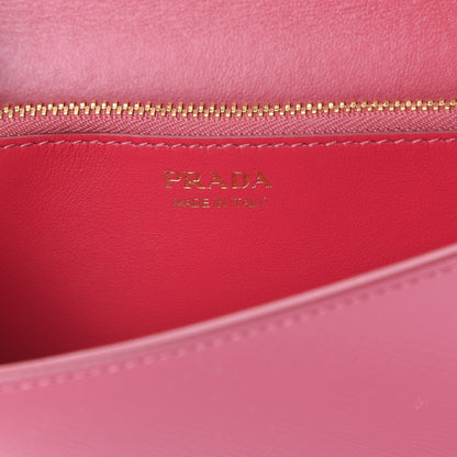 Prada Saffiano Vernice Mini Pochette Wristlet Wallet Peonia 5 of 7