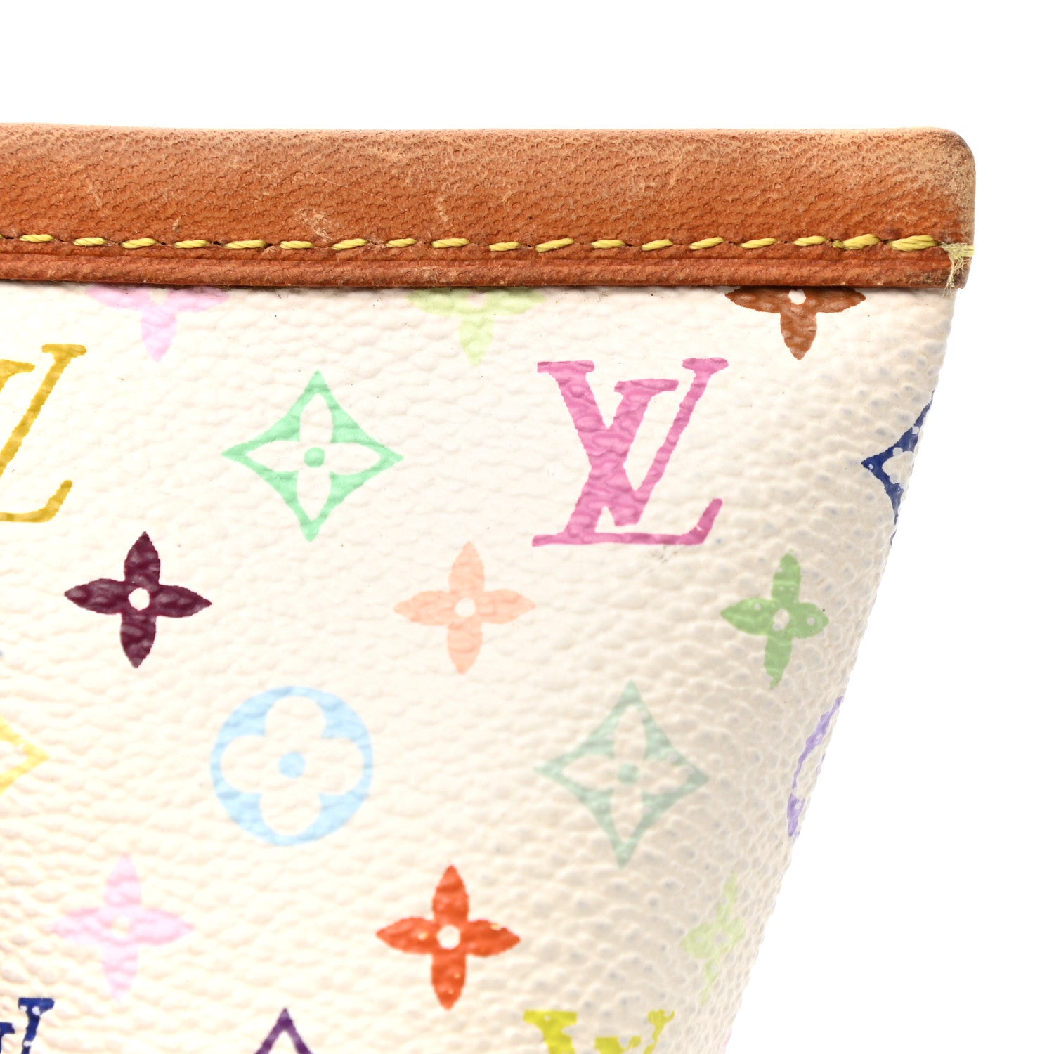 Louis Vuitton Monogram Multicolor Berlingot Coin Purse White 6 of 8