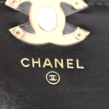 Chanel Tweed Lambskin Quilted Waist Bag With Coin Purse Black 6 of 11