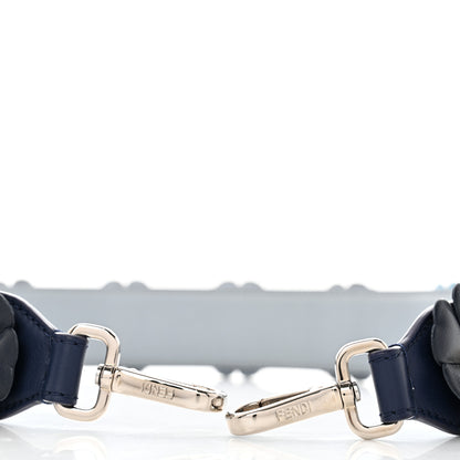 Fendi Vitello Dolce Flowerland Bi-Color Studded Strap You Blueberry Azzurro Polvere Multicolor 5 of 5