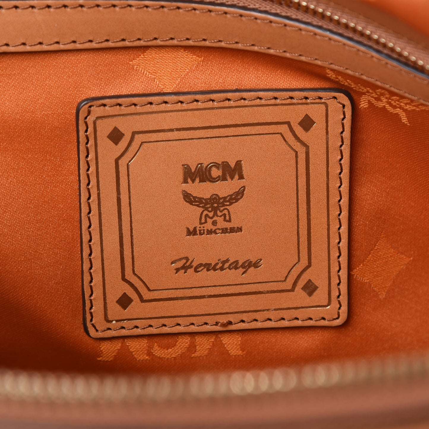 Visetos Heritage Bowler Bag Cognac