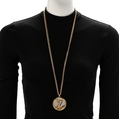Louis Vuitton Louise Long Necklace Gold 2 of 7