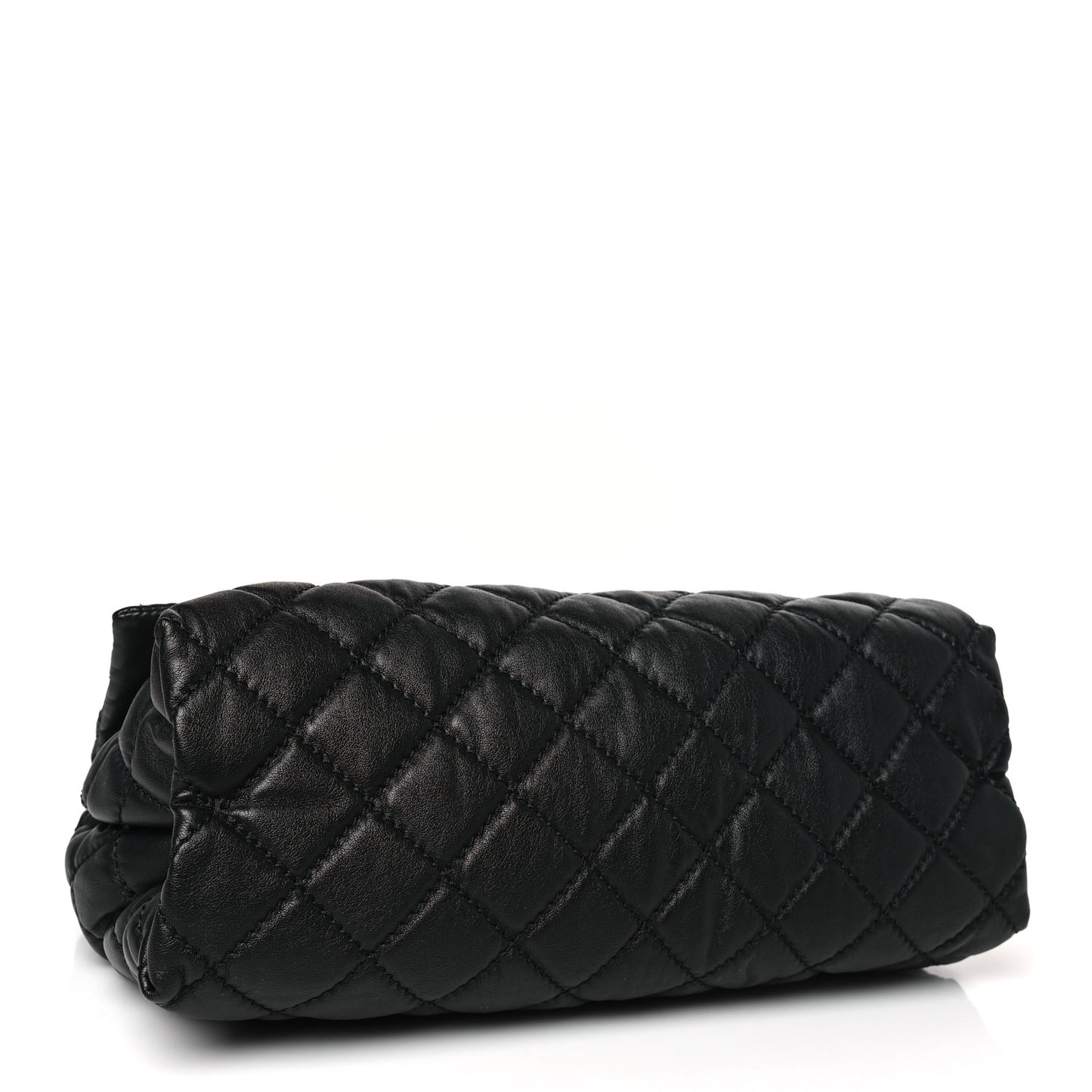 Shaggy Deer Quilted Large Beckett Shoulder Bag Black