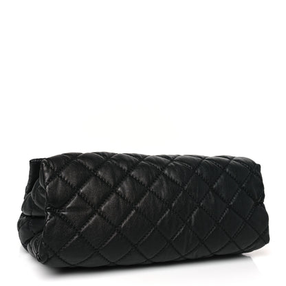 Stella McCartney Shaggy Deer Quilted Large Beckett Shoulder Bag Black 4 of 9