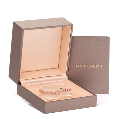 Bulgari 18K Rose Gold Diamond Serpenti Viper Bracelet S 6 of 6