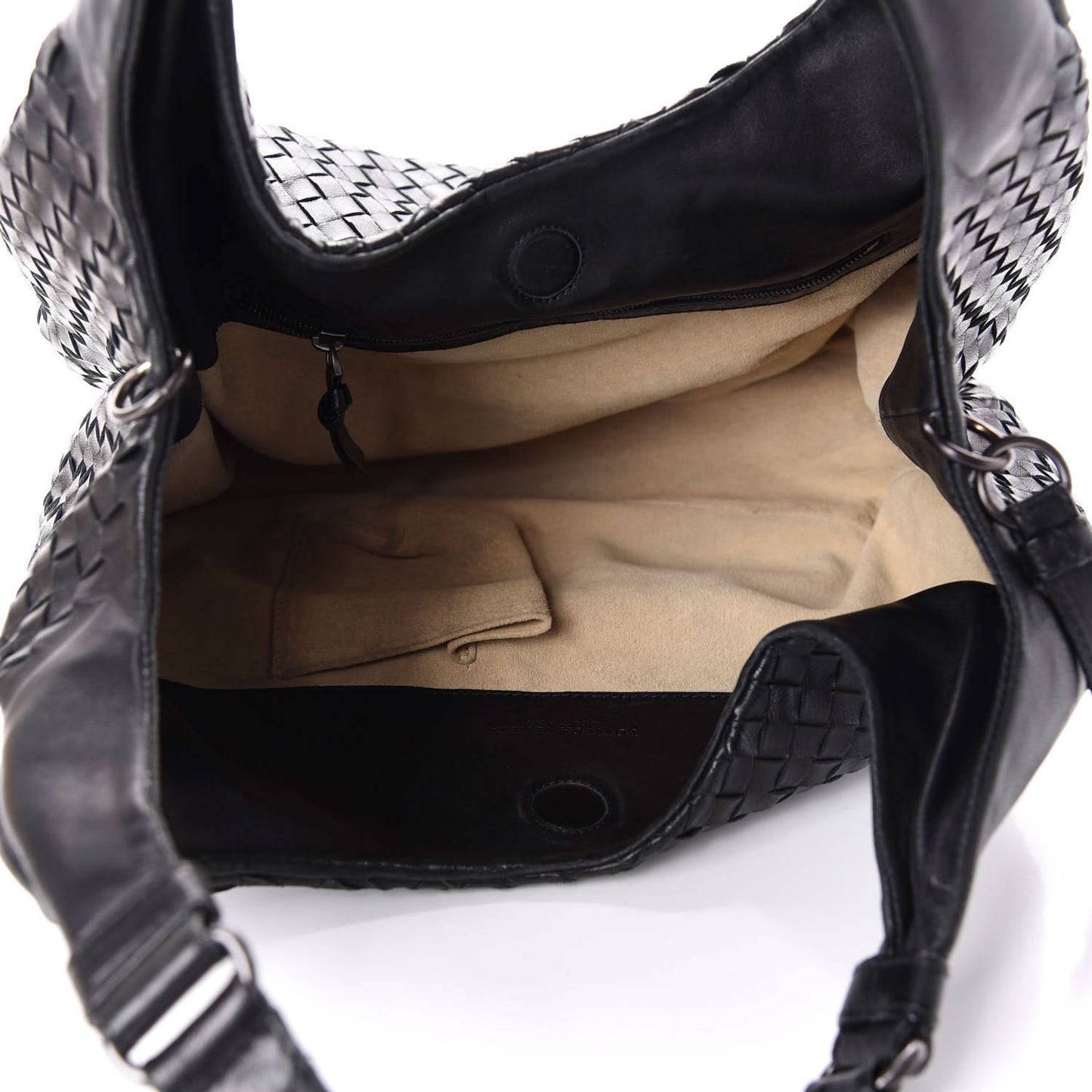 Nappa Intrecciato Medium Campana Black