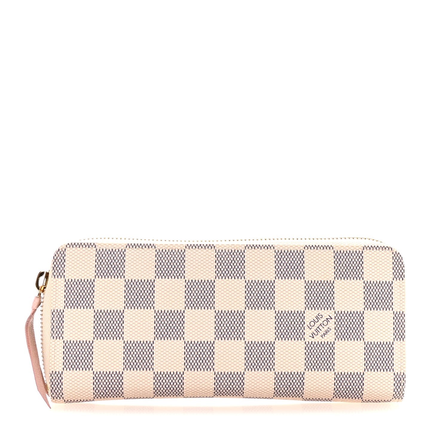 Damier Azur Clemence Wallet Rose Ballerine