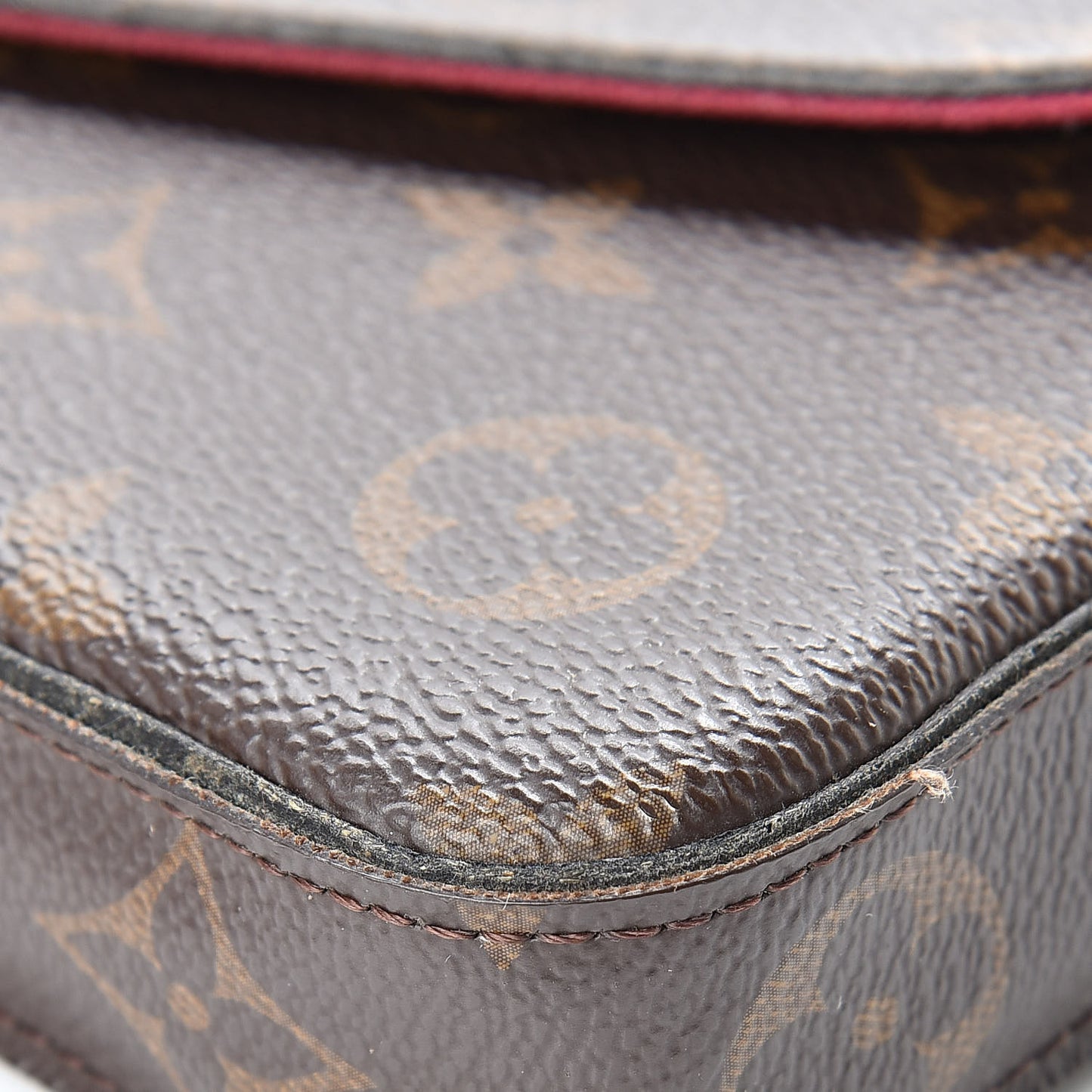 Monogram Pochette Felicie Chain Wallet Fuchsia