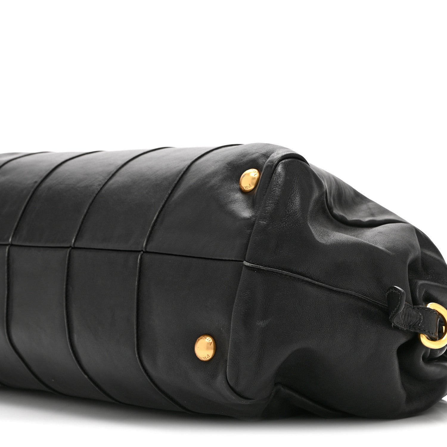 Prada Soft Calf Shoulder Bag Black 10 of 10